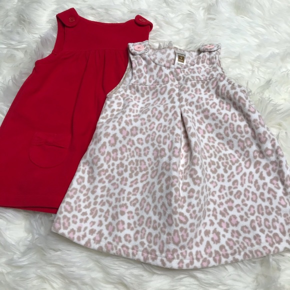 5/$25!!! LOT OF 2! Carter fleece dresses so 9 mos